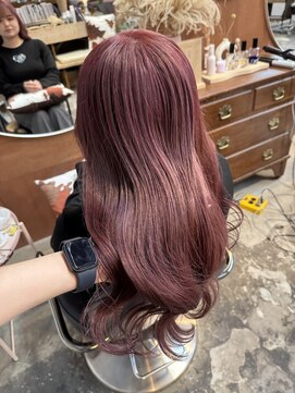 チャプター 問屋町(chapter) 透明感ケアカラーカシスピンクチェリーレッドレイヤーカット韓国