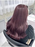 髪質改善カラー/ピンクバイオレット/韓国風