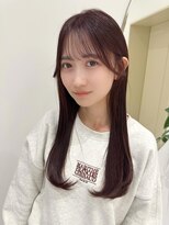 ジーナ 福岡天神(Zina)&nbsp;ピンクブラウン×シースルーロング(Zina福岡天神)