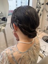 オン キャナルシティ博多前店(on)&nbsp;【中里恵梨】ヘアセット/アップヘア/シニヨンスタイル/参列ヘア
