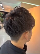 ヘアーアートシフォン 池袋西口店(Hair art chiffon)&nbsp;デジタルパーマ/ミルクティーブロンド/四角/髪質改善/白髪染め