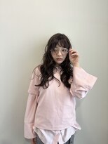 エイチ(H)&nbsp;レイヤーボブヘアカラーバレイヤージュ50代くるみちゃんヘア