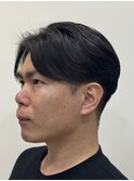 ニュアンスパーマツーブロックメンズナチュラル