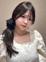 ジアン バイ ミルボン 西宮ガーデンズプラス(GIEN by milbon)&nbsp;グレーショコラ透明感カラー顔まわりカット