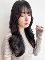 アンジュール(UNJOUR.)&nbsp;髪質改善黒髪ロング×巻き髪/透明感カラー夏カラー