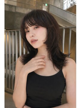 ヒール 銀座(heel) 小顔に見せる/顔周りマッシュレイヤーカット