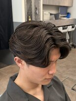 ノイセルヘアー(Noisyle Men's hair) リバースセンターパート/ニュアンスパーマ/ダウンバング/MEN'S◎