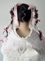 エル セルカ 高田馬場(el CERCA)&nbsp;ツイン編み下ろし×リボンパールアレンジ