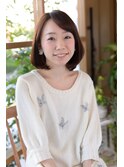ツヤのあるシンプルボブ