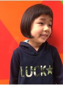 前髪  黒髪ボブ