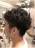 クセ毛風パーマスタイル  担当  菊池健一郎