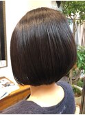 オーガニックサラ艶暗髪☆ナチュラル小顔ボブ【自由が丘】