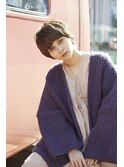 【Lalei】ウルフショート×ベージュ系カラー　辻幸奈　表参道