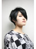 【RISK 高橋勇太】三鷹カットが上手い 黒髪アシメベリーショート