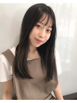 ラブクロムトーキョー オモテサンドウ(LOVECHROME OMOTESANDO) 愛されヘア・ストカール・ストレートバング・黒髪ストレート