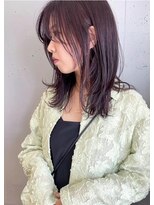 ゾアクラシックヘアー(ZOA classic hair) パープルブラウン×レイヤーヘア　　　【二子玉川】