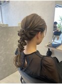 結婚式ヘアセット！ダウンスタイル♪