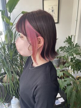 ノリト(norito) インナーカラー×ピンク