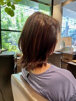 アイフィールアヴェダ 船堀店(i feel AVEDA)&nbsp;【中村】モカベージュ+ゆる可愛いウルフ