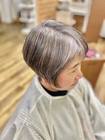 ピッカヘアーデザイン(PICKA hair-design) 白髪活かしハイライト