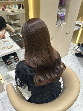 プアメリア 名古屋(Puamelia) ブラウンベージュ/艶髪/透けカラー/髪質改善