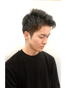 銀座マツナガ 浅草店 アイロン ツーブロ ナチュラル メンズパーマ メンズカット