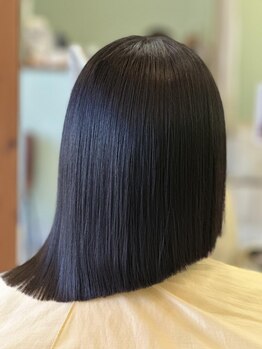 ナチュラル ヘア レイナ(Natural Hair REINA)の写真/【ケアプロ超音波アイロンがオススメ♪】クセ・パサつきも髪の内部から外側まで補修して、健康な髪へ☆