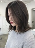美髪/ワイドバング/レイヤーカット/くすみベージュ/新小岩駅