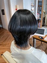 ヘアーショップ エヌアンドエー 越谷店(hair shop N&A)&nbsp;丸みとくびれで魅せる　垢抜けレイヤーマッシュ/黒髪
