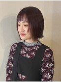 顔まわりレイヤー暖色ボブ^_^