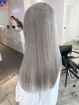 ダブルカラーピンクベージュケアブリーチハイトーン髪質改善