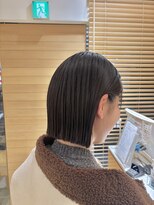 オーガニックエコ 川越(organic+eco)&nbsp;20代/30代/ワンレン/切りっぱなしボブ/ボブ/ダークグレージュ