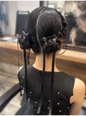 タイトめツインお団子