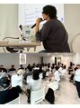 ラベストクズハ(LOVEST KUZUHA) サロンワークの他には講習などにも取り組んでおります。