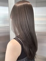 オーガニック リブ 川越(organic+live)&nbsp;冬の柔らかさ◎ミルクティーベージュ×前髪あり