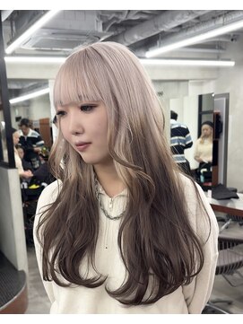 ニコ トウキョウ 渋谷(nico TOKYO) ダブルカラーミルクティーベージュピンクブラウンロングレイヤー