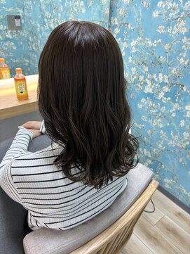 髪質改善×オリーブベージュ