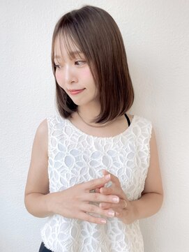 透明感ココアベージュ×大人ボブレイヤー小顔美髪◎p浦和