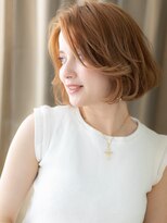 カバーヘアアンドスパ ブリス 浦和(COVER HAIR&SPA bliss)&nbsp;エンドカラーハイライトかきあげAラインボブ318Z浦和20代30代