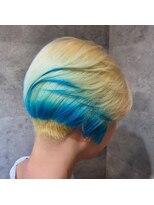 TONE（トーン）by Chara 池袋 髪質改善 ダブルカラー 【4月上旬OPEN（予定）】&nbsp;ハイトーンカラーのデザインブルーカラー【池袋東通り】