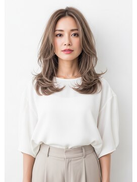 ライフイズモーメント 浜松富塚店(Life is...Moment) 透け感ベージュ×ボリュームアップレイヤー