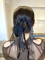 ヘアアンドメイクフリッシュ(HAIR&MAKE FRISCH)&nbsp;ヘアセット　カチモリ　リボンアレンジ