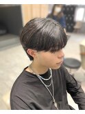 MEN’S/リバースセンターパート/ニュアンスパーマ/津田沼
