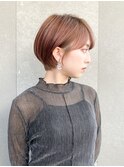 ハンサムショート/丸みショートボブ/20代30代40代50代/顔周り