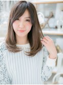 *mod's上尾*斜めバング…ナチュラルワンカールストレートa