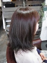 ネスト ヘアーデザイン(NEST hair design)&nbsp;【NEST 札幌】ミディアムスタイルに春オレンジ