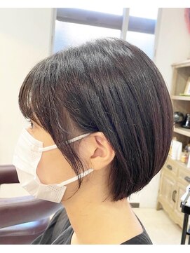 ヘアーサロン ソル(HAIR SALON SOL) 耳かけショートボブ/丸みショートボブ