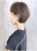 まろやかアッシュブラウンショート_グレージュカラー_ba404801