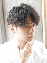 アルファ 新宿(alpha)&nbsp;サーフカール/ 刈り上げセンターパート/ブルーブラック[新宿駅]