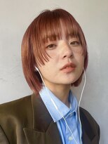 アンアミ シブヤ(Un ami shibuya)&nbsp;【Un ami】ウルフボブ/顔まわりカット/オレンジヘア　 寺村佳乃